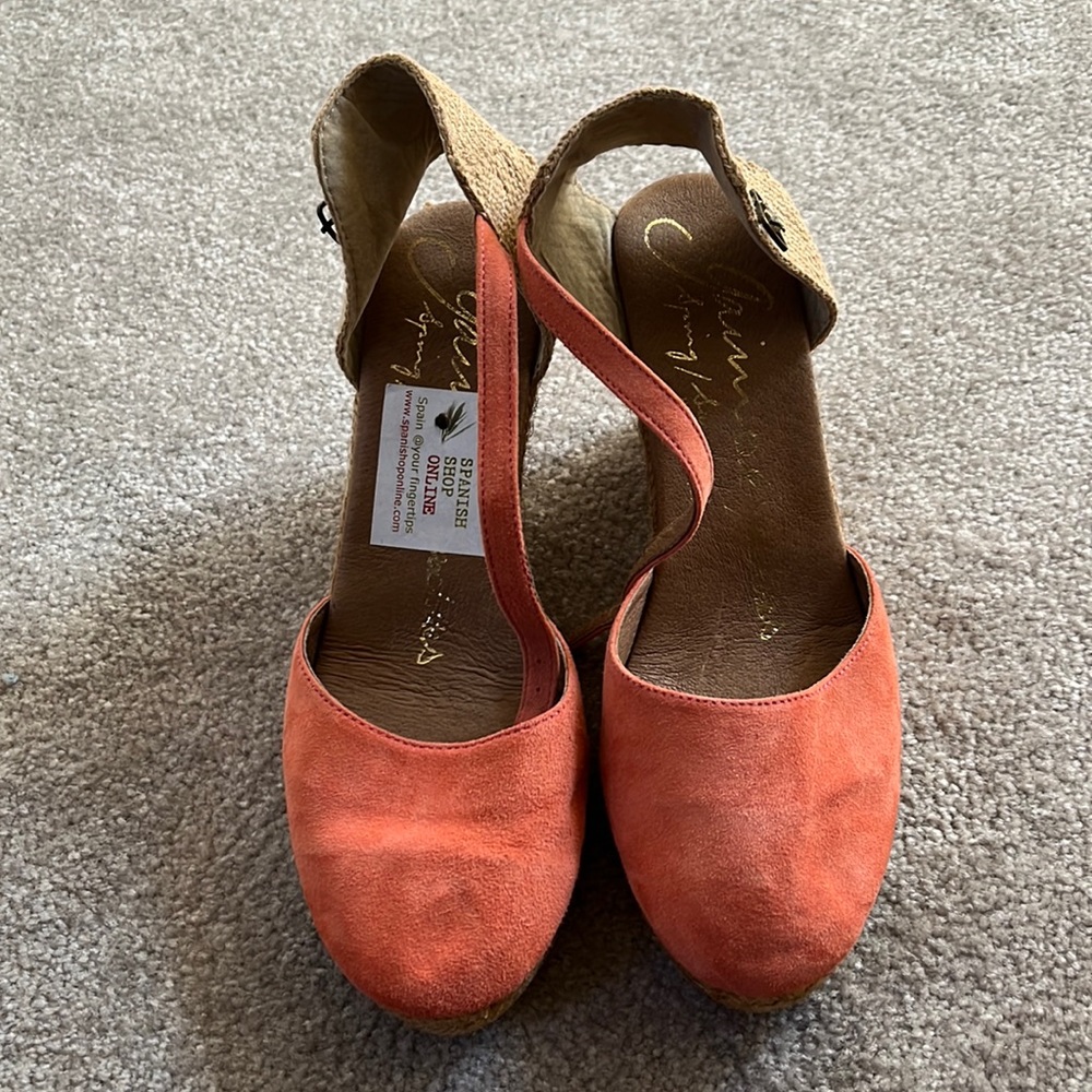 Spanish espadrille wedge shoes